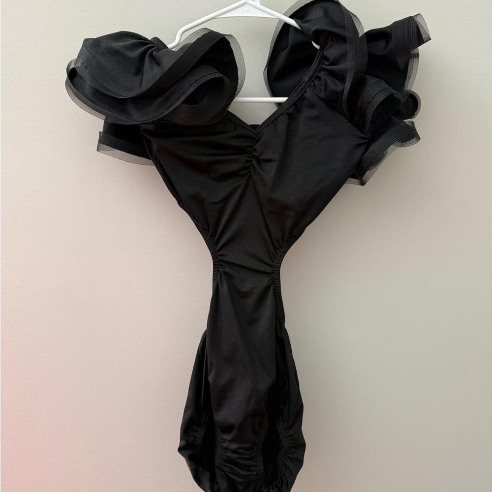 Kelle Color Theory Leotard in Black